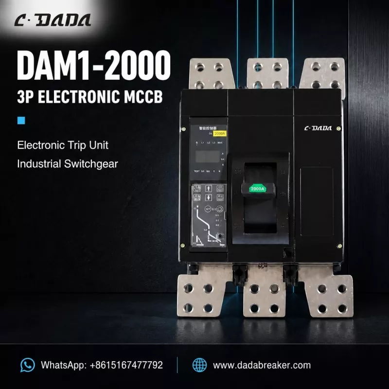 DAM1-2000 3P Electronic MCCB for Industrial Switchgear | C·DADA Umeme